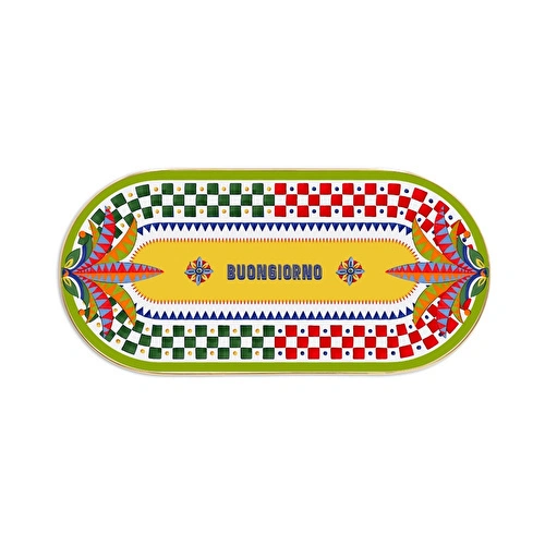 Baci Milano Dolce Vita Oval Tepsi 32 cm Porselen