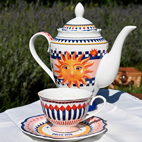 Baci Milano Dolce Vita Güneş Desenli Çaydanlık 13 Cm