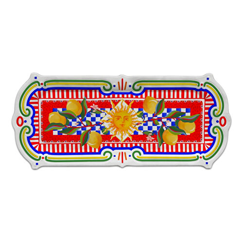 Baci Milano Dolce Vita Dikdörtgen Tepsi 45 cm, Melamin