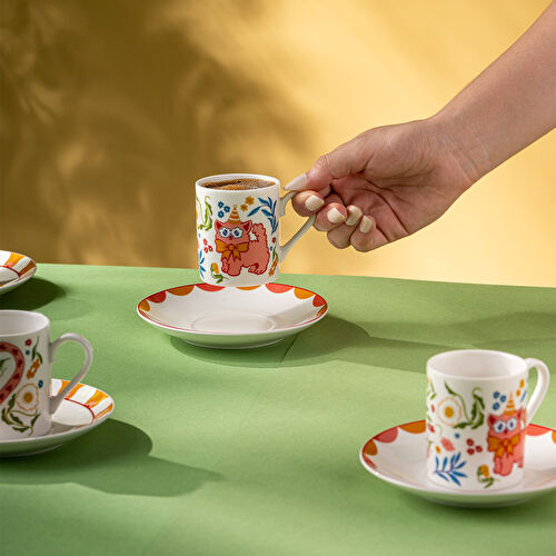 Emsan Cheerful 6'lı Kahve Fincan Takımı 100 ml Emsan Cheerful 6'lı Kahve Fincan Takımı 100 ml