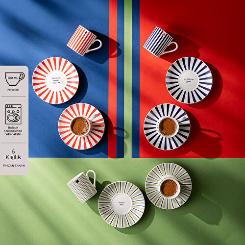 Emsan Destiny 6'lı Kahve Fincan Takımı 100 ml