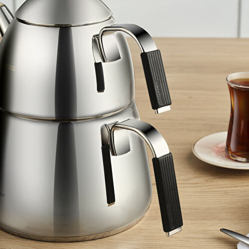 Karaca Babil Çaydanlık Takımı Siyah Large