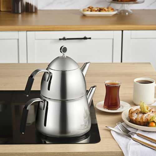 Karaca Babil Çaydanlık Takımı Siyah Large