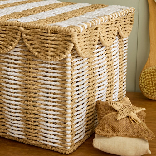 Karaca Home Nelia Kapaklı Organizer Sepet 39x27,5x22 cm