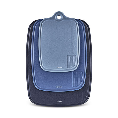 Karaca Triocut 3'lü Kesme Tahtası Mavi