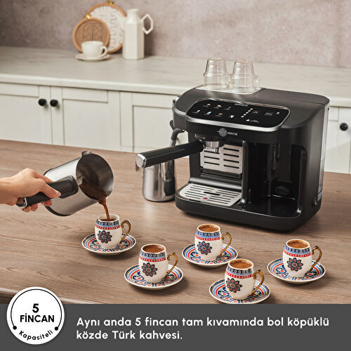 Karaca Hatır Perfetto Espresso ve Türk Kahvesi Makinesi Karaca Hatır Perfetto Espresso ve Türk Kahvesi Makinesi