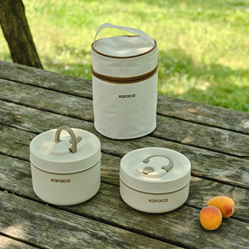 Karaca Packy 2'li Termos Çantalı Çelik Lunch Box