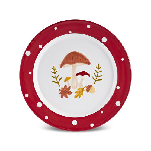 Karaca Cozy Mantar Servis Tabağı 26 cm Karaca Cozy Mantar Servis Tabağı 26 cm