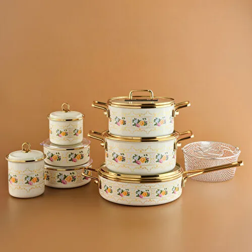 Karaca Viyan 14 Parça Tencere Seti, Baharat Takımı ve Saklama Kabı