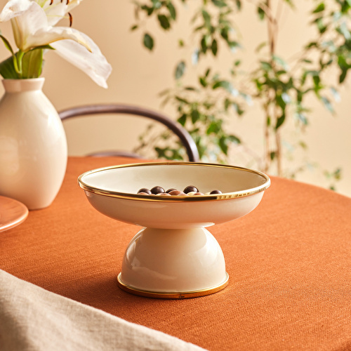 Karaca Viyan Emaye Ayaklı Sunumluk 14 cm