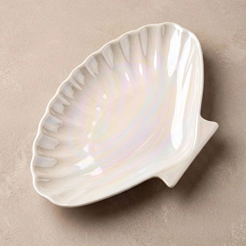 Karaca İstiridye Lüsterli Kayık Tabak 20 cm