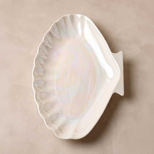 Karaca İstiridye Lüsterli Kayık Tabak 30 cm