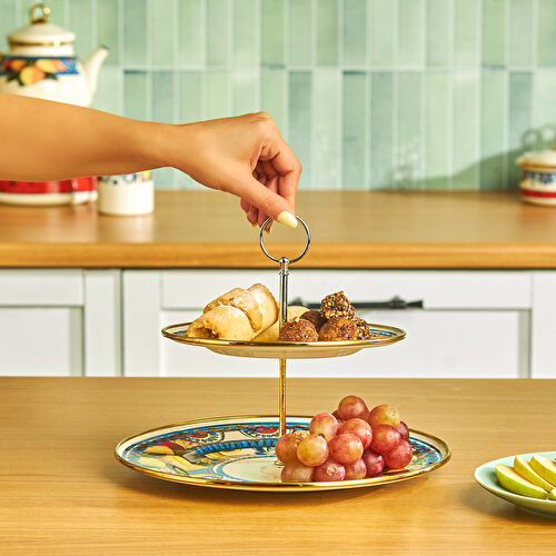 Karaca Amalfi Emaye Katlı Kurabiyelik