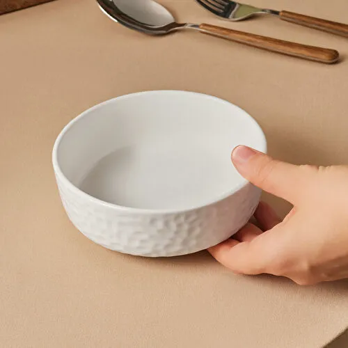 Karaca x Refika Bembeyaz Yuvarlak Kase 15 cm
