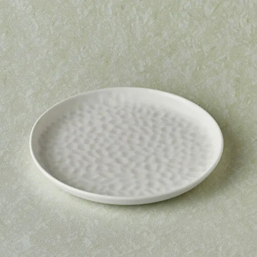 Karaca x Refika Bembeyaz Yuvarlak Tatlı Tabağı 18 cm