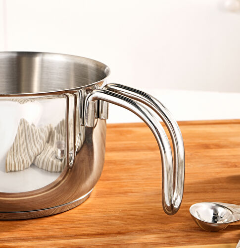 Karaca Trace İndüksiyon Tabanlı Çelik Sütlük 14 cm Karaca Trace İndüksiyon Tabanlı Çelik Sütlük 14 cm