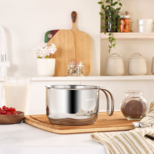 Karaca Trace İndüksiyon Tabanlı Çelik Sütlük 14 cm