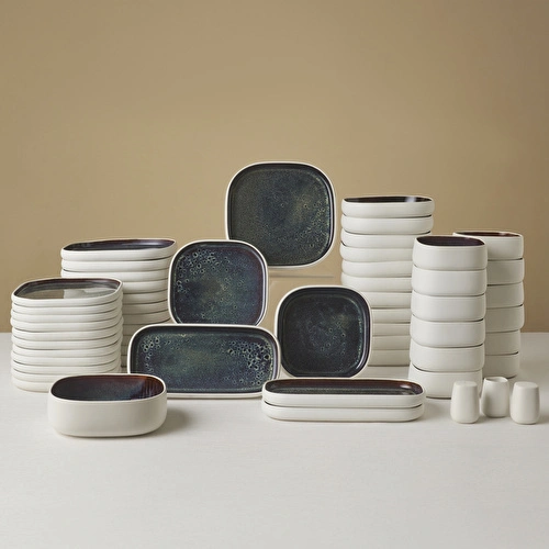 Karaca Earth Collection Regina White 55 Parça 12 Kişilik Yemek Takımı
