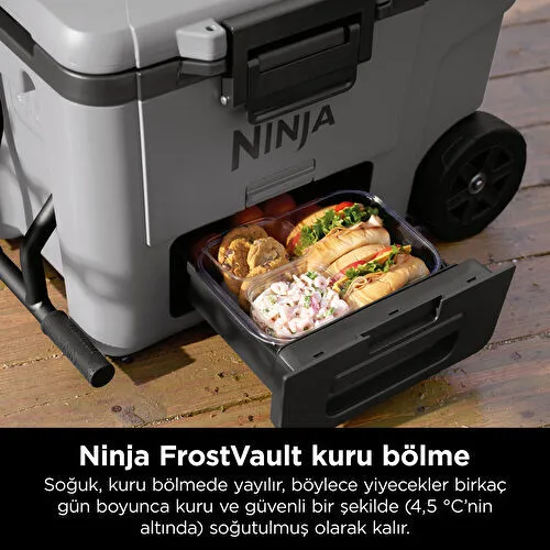 Ninja FrostVault Tekerlekli Cooler 42 Litre Gri Ninja FrostVault Tekerlekli Cooler 42 Litre Gri