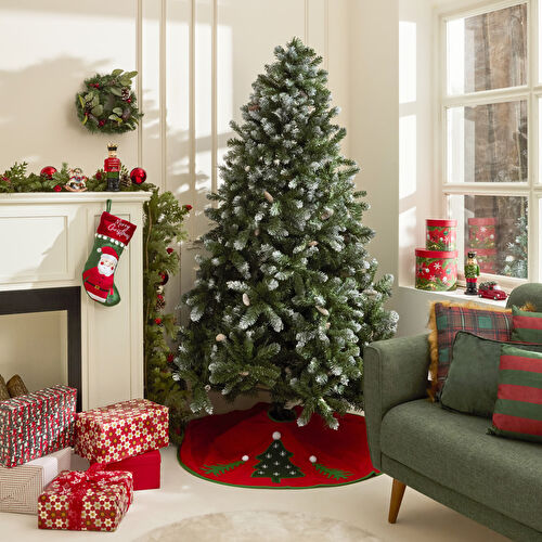Karaca Home New Year Yılbaşı Karlı Kozalaklı Yılbaşı Çam Ağacı 210 cm 1367 Dal