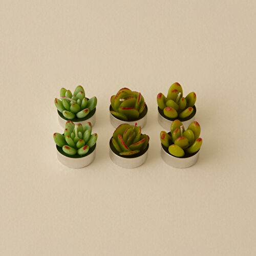 Karaca Home Sukulent 6'lı Tealight Mum