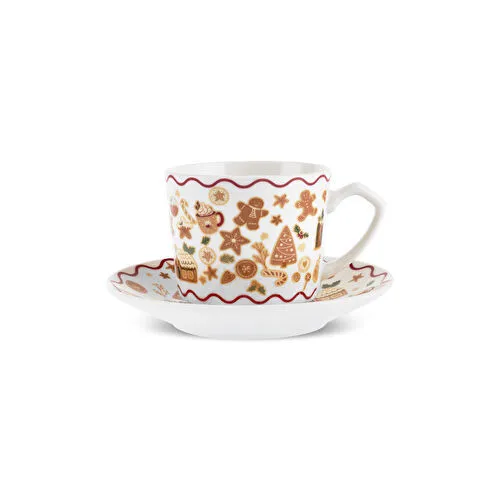 Karaca New Year Yılbaşı Gingerbread 6 Kişilik Kahve Fincan Takımı 80 ml Karaca New Year Yılbaşı Gingerbread 6 Kişilik Kahve Fincan Takımı 80 ml