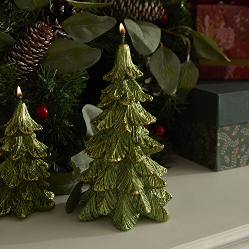 Karaca Home New Year Yılbaşı Çam Ağacı Şekilli Mum 9x11 cm Karaca Home New Year Yılbaşı Çam Ağacı Şekilli Mum 9x11 cm