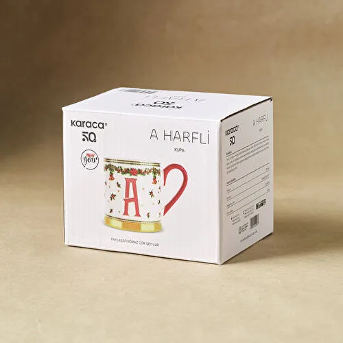 Karaca New Year Yılbaşı Petek A Harfli Kupa 330 ml