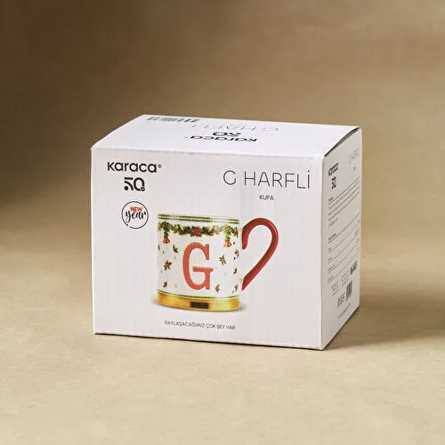 Karaca New Year Yılbaşı Petek G Harfli Kupa 330 ml Karaca New Year Yılbaşı Petek G Harfli Kupa 330 ml