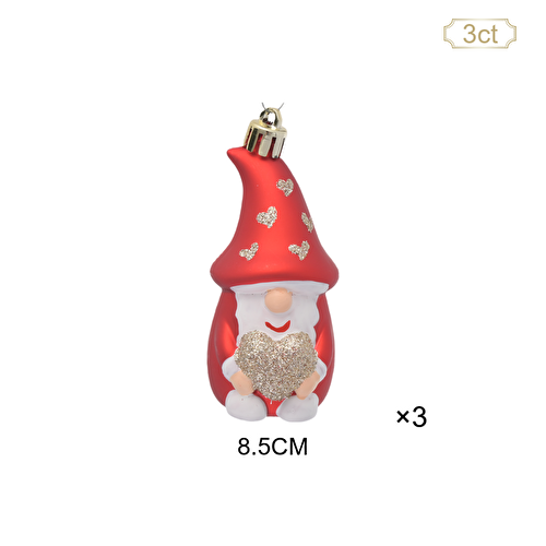 Karaca Home New Year Yılbaşı Lovely Elf 3 Parça Ağaç Süsü Seti Karaca Home New Year Yılbaşı Lovely Elf 3 Parça Ağaç Süsü Seti