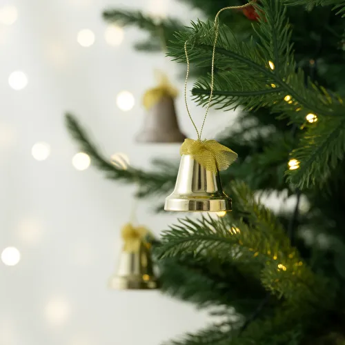 Karaca Home New Year Yılbaşı Bell 4 Parça Ağaç Süsü Seti