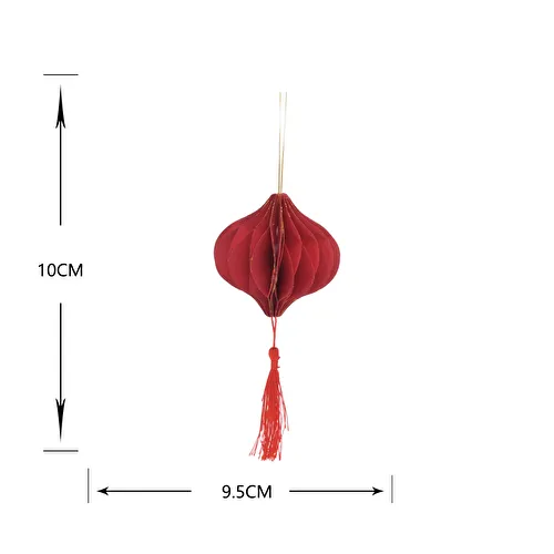 Karaca Home New Year Yılbaşı Püsküllü 3 Adet Ağaç Süsü 10x9,5 cm Karaca Home New Year Yılbaşı Püsküllü 3 Adet Ağaç Süsü 10x9,5 cm