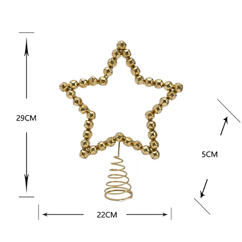 Karaca Home New Year Yılbaşı Twinkle Star Ağaç Başlığı Gold Karaca Home New Year Yılbaşı Twinkle Star Ağaç Başlığı Gold