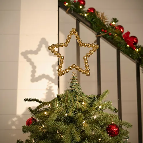 Karaca Home New Year Yılbaşı Twinkle Star Ağaç Başlığı Gold