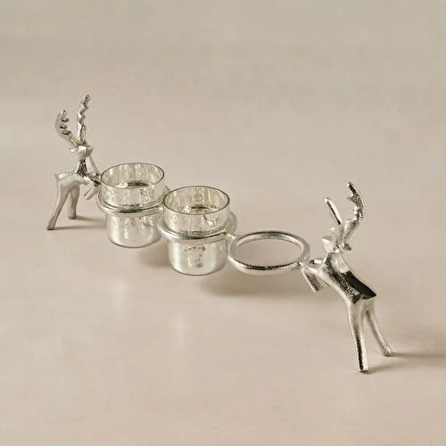 Karaca Home Roe 3'lü Dekoratif Mumluk 47x16,5 cm