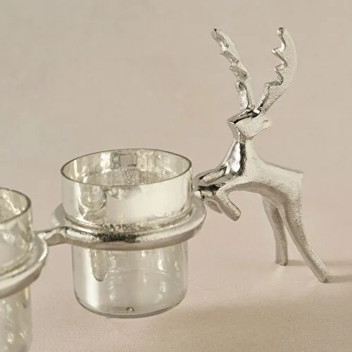 Karaca Home Roe 3'lü Dekoratif Mumluk 47x16,5 cm