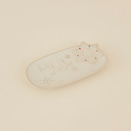 Karaca Home New Year Yılbaşı Let It Snow Dekoratif Tabak 31,6x17x2,9 cm Karaca Home New Year Yılbaşı Let It Snow Dekoratif Tabak 31,6x17x2,9 cm