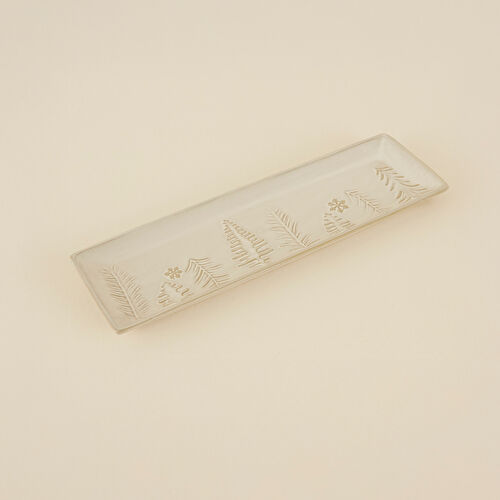Karaca Home New Year Yılbaşı Trees Dekoratif Tabak 37,4 x 11,7 x 2,4 cm
