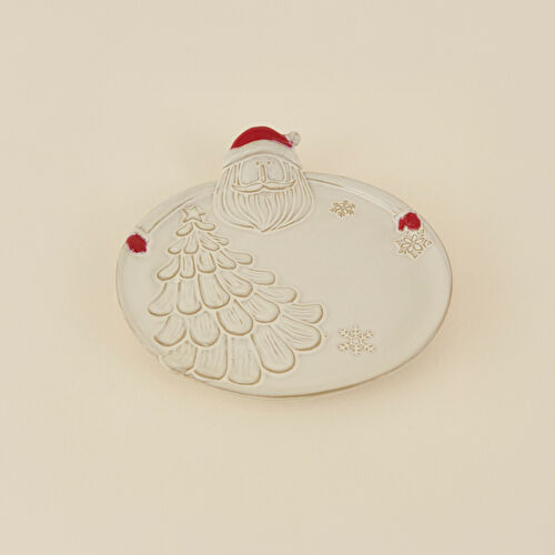 Karaca Home New Year Yılbaşı Santa Dekoratif Tabak 28,7 x 26,3 x 5,5 cm