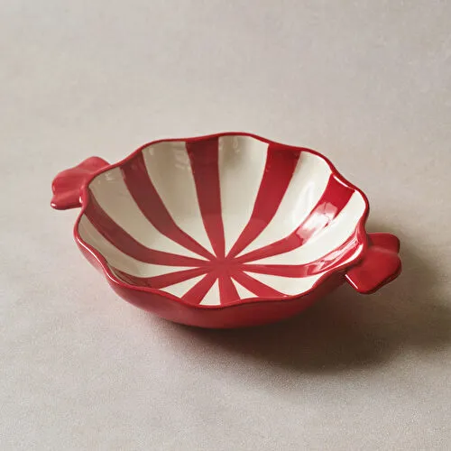 Karaca New Year Yılbaşı Candy Twist Pasta Tabağı 19 cm