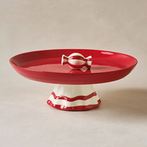 Karaca New Year Yılbaşı Candy Twist Kek Standı 25,4 cm