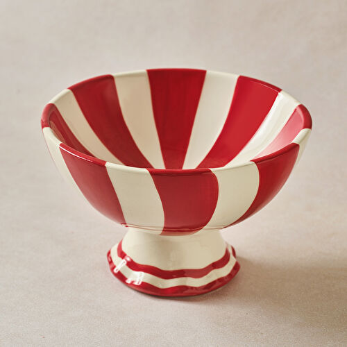 Karaca New Year Yılbaşı Candy Twist Kase 17,5 cm