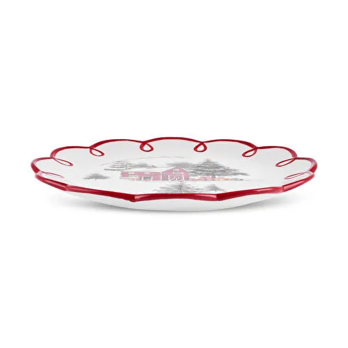 Karaca New Year Yılbaşı Cottage Tatlı Tabağı 14,5 cm