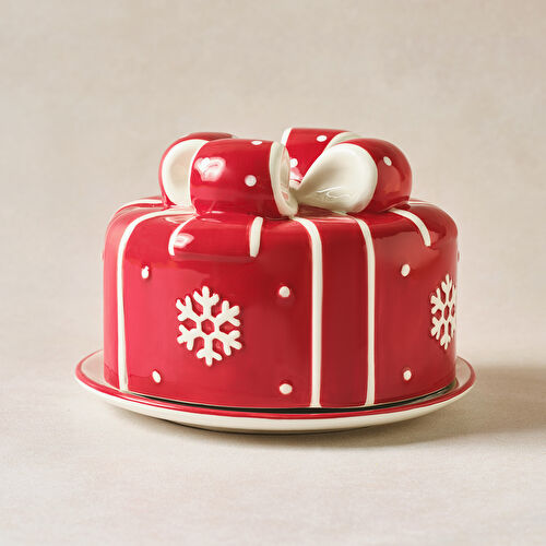 Karaca New Year Yılbaşı Candy Twist Kek Fanusu