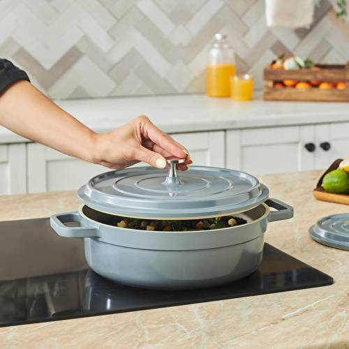 Karaca Swiss Crystal Neocast 7 Parça Döküm Tencere Seti Antrasit Karaca Swiss Crystal Neocast 7 Parça Döküm Tencere Seti Antrasit