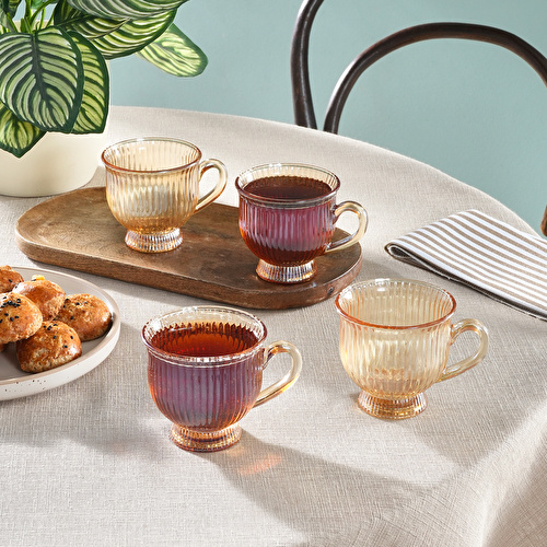 Karaca Maya 4 Kişilik Cam Çay Fincan Seti 200 ml