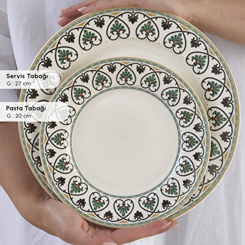 Karaca Forever Bone Samatya 24 Parça 6 Kişilik Yemek Takımı Karaca Forever Bone Samatya 24 Parça 6 Kişilik Yemek Takımı