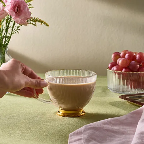 Karaca Esin Çizgili Cam Mug 420 ml Karaca Esin Çizgili Cam Mug 420 ml