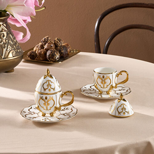 Karaca Faberge Egg 2 Kişilik Kahve Fincan Takımı 90 ml