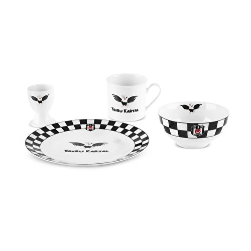 Karaca x Beşiktaş Lisanslı 4 Parça Mama Takımı
